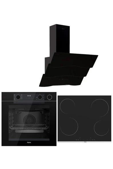 Ferre STEAM PLUS SERİSİ 3LÜ CAM ANKASTRE SET (QEP64CS-MS261-D023) ürün görseli