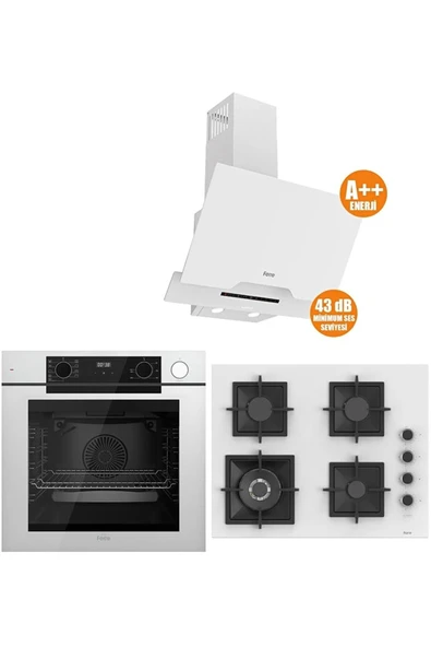 Ferre STEAM PLUS 65 SERİSİ 3LÜ CAM ANKASTRE SET (QEP64CB-SC406-D064SA) ürün görseli