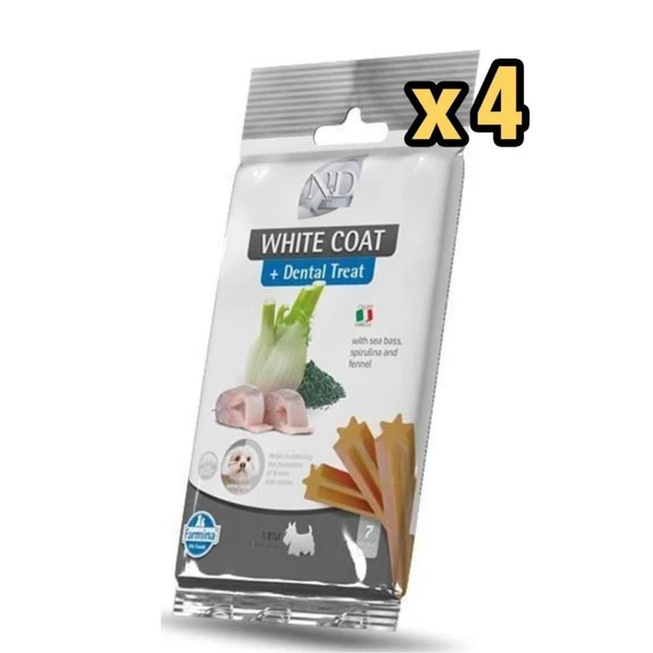 ND Dental Treat White Coat Mini Köpek Ödülü 60 Gr x 4 Adet ürün görseli 1