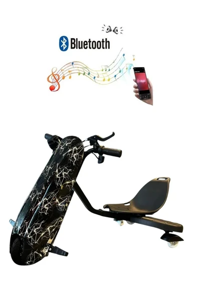 Citymate Drift Car Elektrikli Kaykay Bluetooth Dirift Kar Hoverboard Scooter Ledli Bluetoothlu D02 ürün görseli