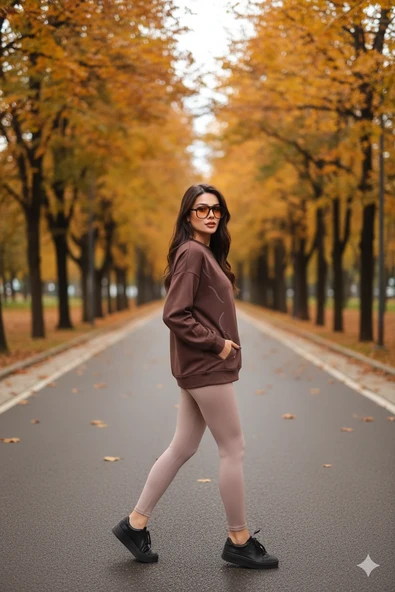 Cemo Günlük Uzun Kollu Bisiklet Yaka Basic Bluz/Sweatshirt - Resim 12