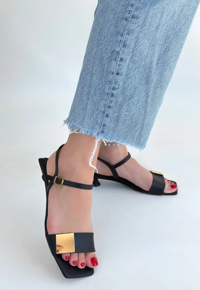 Zıan Siyah Topuklu Ayakkabı - Resim 6