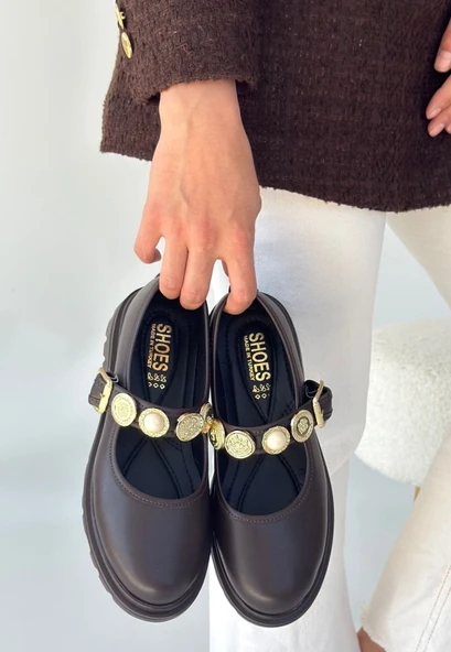 Okira Kahverengi Cilt Oxford Ayakkabı ürün görseli