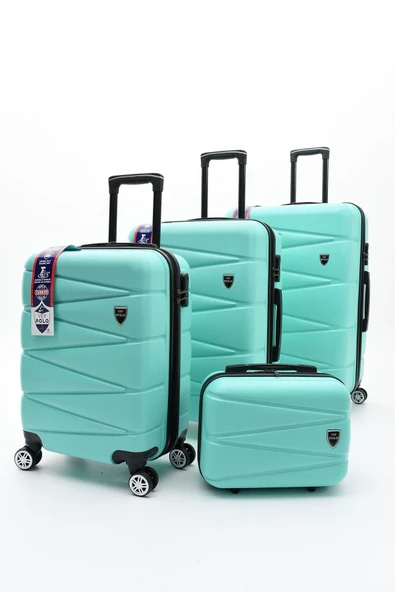 Celonia Yefa Dayanıklı Unisex 4 Tekerlekli 4'lü Set Plastik Valiz Seti ürün görseli