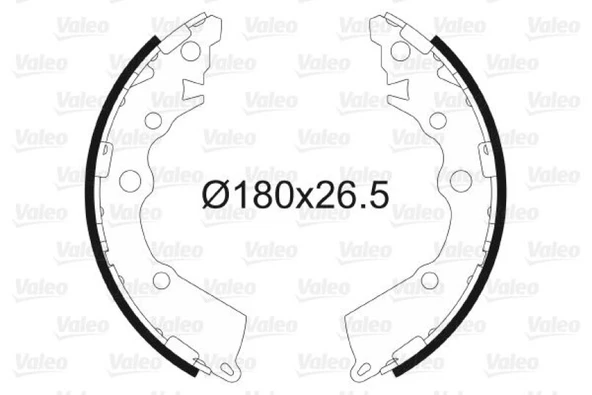 Kia Arka Fren Balatası Pabuc Kia Picanto 2011-> - Valeo 564152 - Resim 1