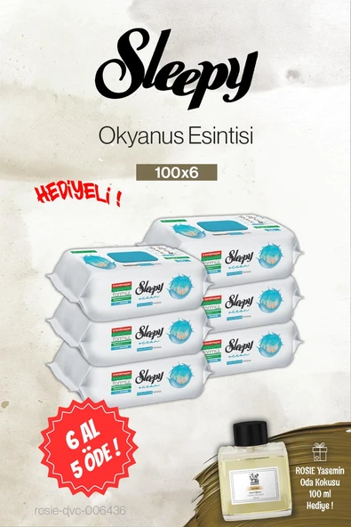 Sleepy Okyanus Esintisi 6 AL 5 ÖDE 100'lü, Rosie Yasemin Oda Kokusu ürün görseli