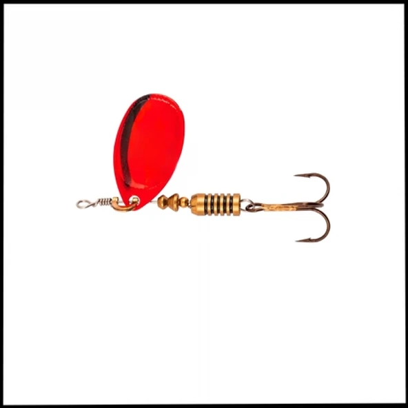 Uyguna-Yakala  Platium Kırmızı No:3 Alabalık Turna Döner Olta Kaşığı-AŞ.038-SX ürün görseli