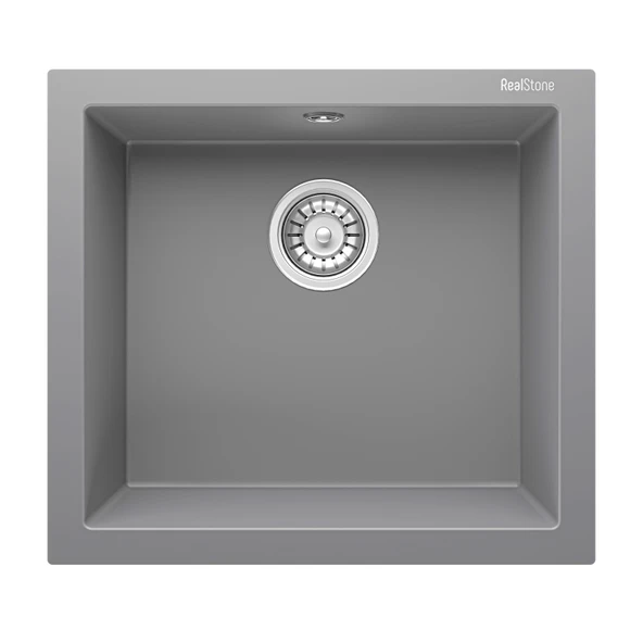 Real Stone K005 Gordion 52 Gri Granit Mutfak Eviyesi 52x47 CM ürün görseli