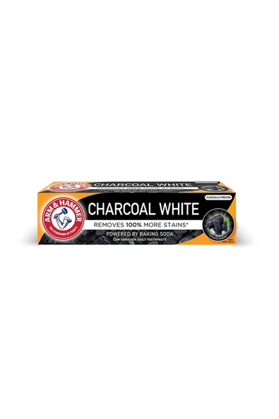Arm&Hammer Arm & Hammer Kömür Beyaz Charcoal White Diş Macunu 75 Ml - Resim 2