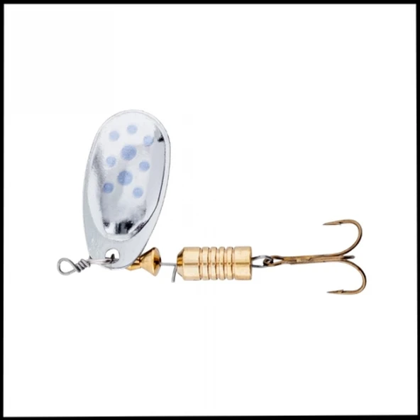 Uyguna-Yakala Gümüş Mavi-  5g -Alabalık/Turna/Levrek Olta Kaşığı Döner Kaşık -KAS.729 ürün görseli