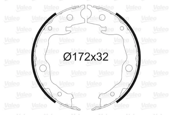 Toyota El Fren Balatası Arka Toyota Rav 4 III 2005-> Rav 4 IV 2012-> - Valeo 564128 ürün görseli