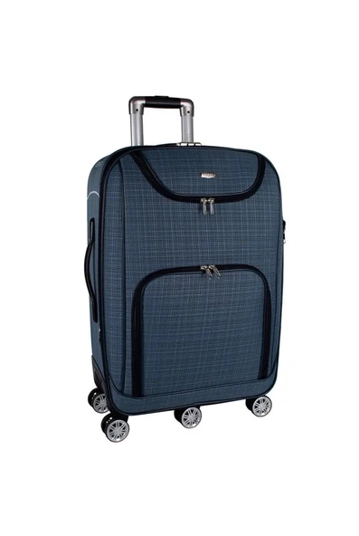 Escape 082-26 Havlu Kumaş Körüklü 5 Teker Orta Boy Valiz - Resim 2