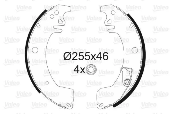 Renault Arka Fren Pabuclu Balata Trafıc 1,4 1,6 Em - Valeo 562045 ürün görseli