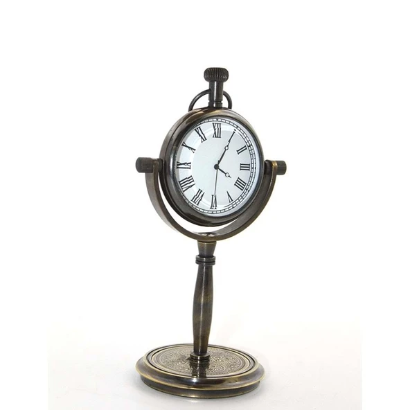 BlackCraft  Masa Üstü Pirinç Saat - Resim 2