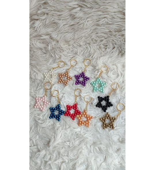 tahta Boncuk Yıldız Anahtarlık Düğün Nişan Kına Hediyelik Sünnet Günü Bride To Be Özel Günler (15 adet) ürün görseli