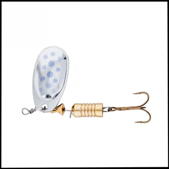 Uyguna-Yakala Gümüş Mavi - 7g -Alabalık/Turna/Levrek Olta Kaşığı Döner Kaşık -KAS.730 ürün görseli