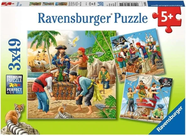 Ravensburger 3X49 Parça Puzzle Açık Deniz Macerası ürün görseli 1