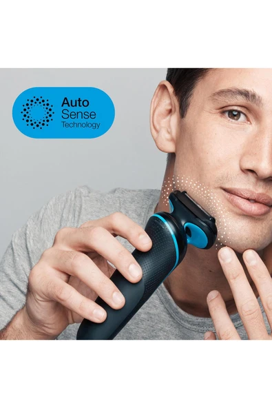 Braun Yeni Seri 5 B1000s Kablosuz Tıraş Makinesi, Autosense, Easyclean, Easyclick, Islak & Kuru - Resim 8
