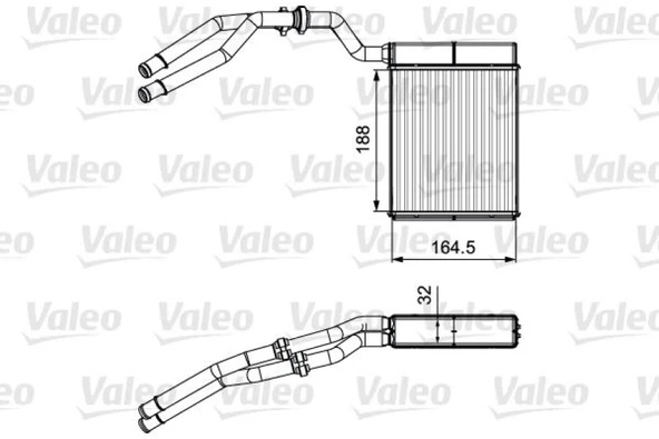 Ford Kalorıfer Radyatoru Mondeo IV 07>14 S Max Galaxy 06>15 - Valeo 811515 ürün görseli