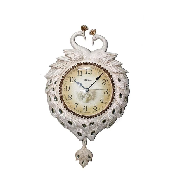 BlackCraft  Duvara Asmalı Tavuskuşu Saat ürün görseli 1