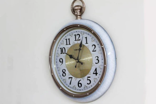 BlackCraft  Yuvarlak Duvar Saati Sarkaçlı - Resim 2