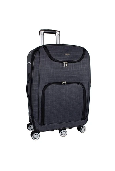 Escape 082-26 Havlu Kumaş Körüklü 5 Teker Orta Boy Valiz - Resim 5