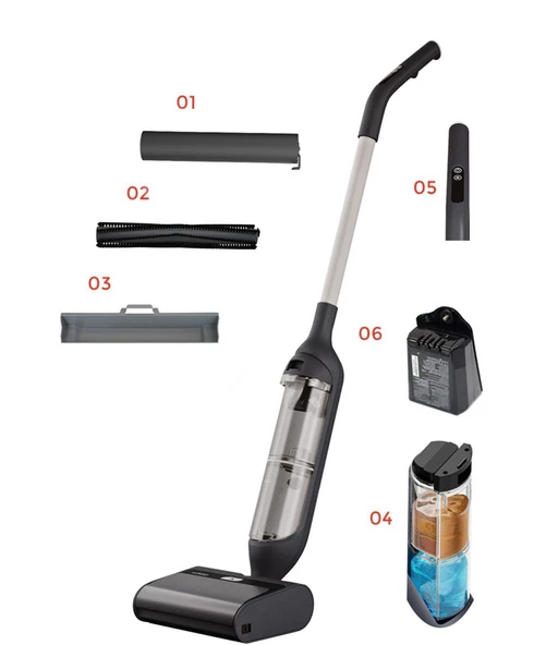 HİZERO F300 BİONİC AKILLI ISLAK-KURU SERT ZEMİN TEMİZLEYİCİ - 60 DAKİKA ürün görseli