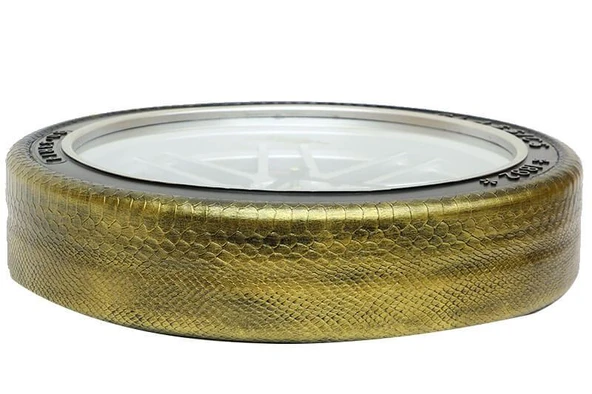 BlackCraft  Saat Çarklı Jant Modeli Duvar Saati Dekoratif Ev Ofis Hediyelik - Resim 4