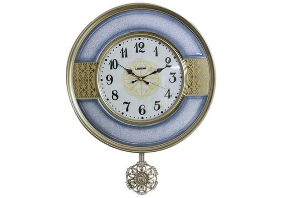 BlackCraft  Yuvarlak Duvar Saati Sarkaçlı - Resim 3