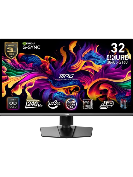 MSI MPG 321URX QD-OLED 31.5" 0.03 ms 4K 240 Hz OLED Oyuncu Monitörü ürün görseli