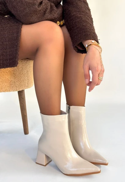 Mosy Bej Rugan Topuklu Bot ürün görseli 1