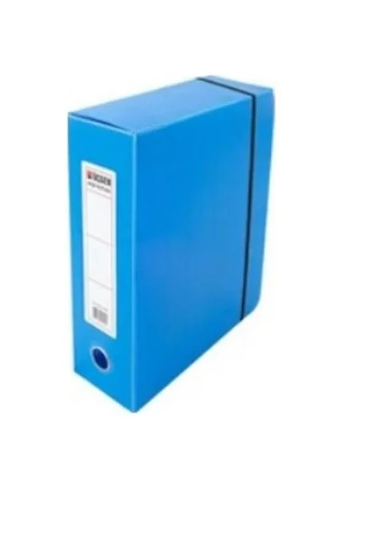 Arşiv Proje Kutusu Plastik Lastikli Dar 24x32x5 Mavi 25 adet ürün görseli 1