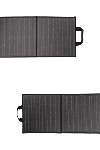 120w Katlanabilir Solar Panel Çanta | Siyah Renk | Taşınabilir Hızlı Şarjlı Güneş Paneli - Resim 5