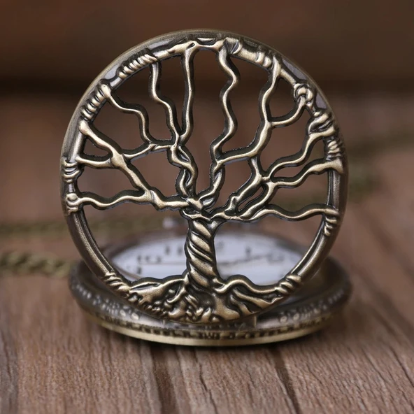 BlackCraft  Hayat Ağaçı Tasarımlı Köstekli Saat - Resim 3