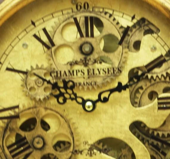 BlackCraft  Saat Çarklı Köstek Modeli Duvar Saati Dekoratif Hediyelik - Resim 2