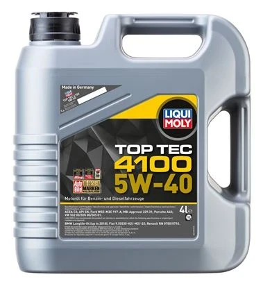 LI2195 - 5W-40 Motor Yağı TOP TEC 4100 Tam Sentetik 4L - Liqui Moly ürün görseli