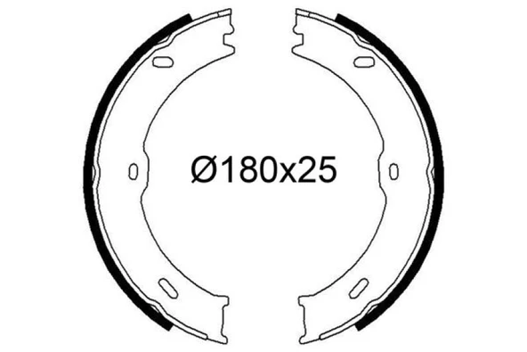 Mercedes Arka Fren Pabuclu Balata Sprinter 906 06>16 Crafter 06>16 (tek Teker) - Valeo 564267 - Resim 1
