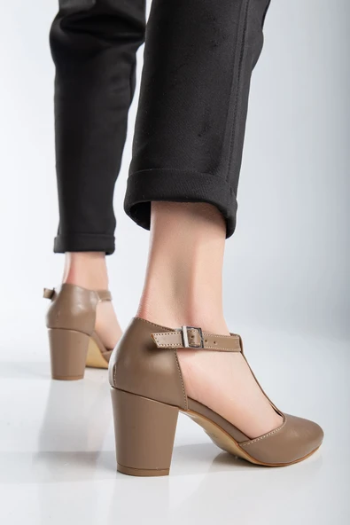 Niven Vizon Cilt Topuklu Kadın Ayakkabı - Resim 3