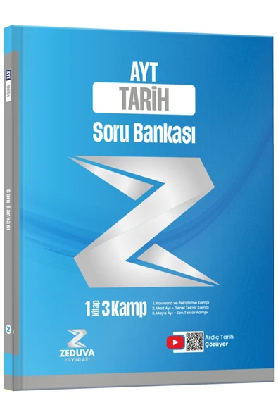 Zeduva Yayınları Soner Ardıç AYT Tarih 1 Kitap 3 Kamp Soru Bankası ürün görseli