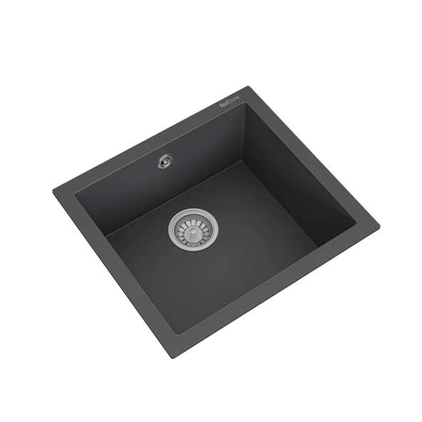 K005 Gordion 52 Antrasit Granit Mutfak Eviyesi - Resim 2