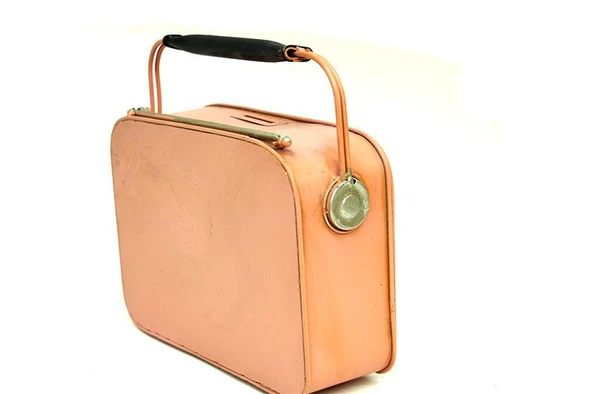 BlackCraft  Dekoratif Metal Radyo Saat Masa Saati Vintage Ev Ofis Hediyelik - Resim 5