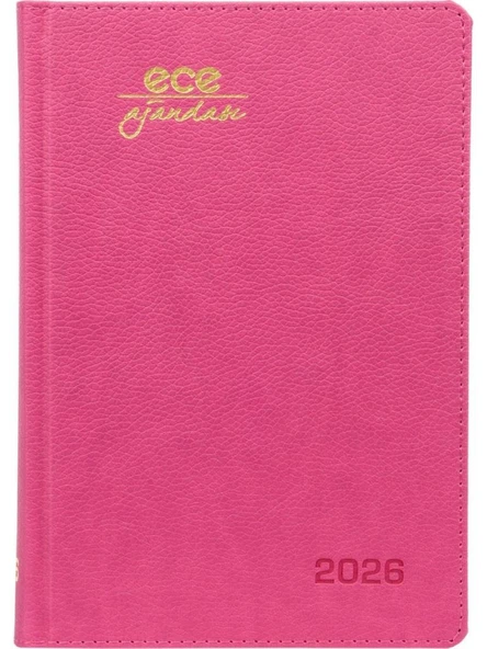 Ece Ajanda 14x20 cm Ajanda 2026 Kemer Pembe ürün görseli 1