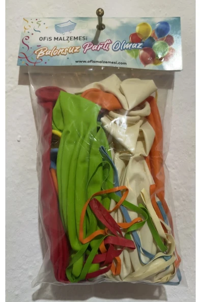 Kampus Kırtasiyem Lastikli Zıpzıp Balon Ipli Panch Büyük Balon 10'lu ürün görseli 1