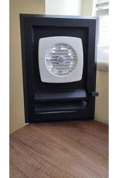 Home BANYO MENFEZİ FANLI 40X50MAT SIYAH-ALÜMİNYUM - Resim 2