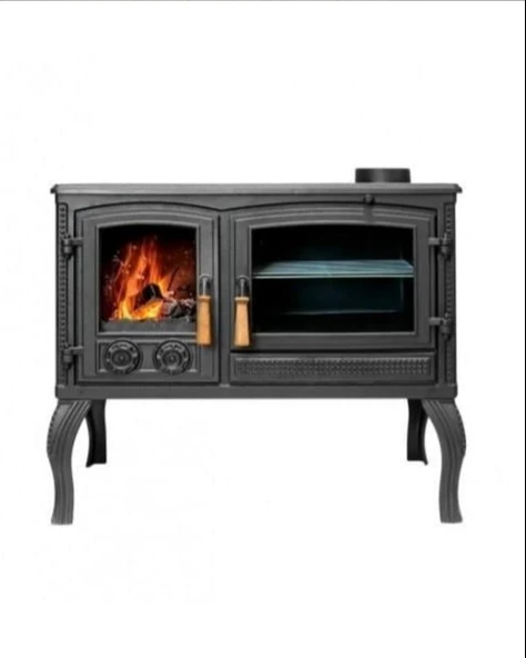 Reyo Stove Ayder Fırınlı Kuzineli Döküm Şömine Soba - Resim 3