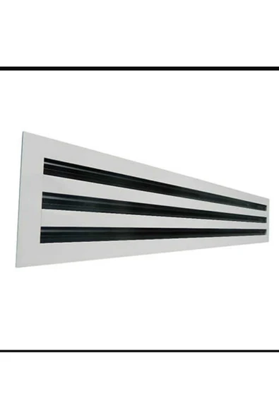 ÇELİK MENFEZ SLOT MENFEZ 3 LÜ 1 METRE BOYUNDA ALUMINYUM -BEYAZ 11.5 CM EN - Resim 2