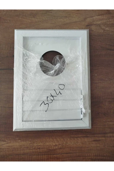 ÇELİK MENFEZ Delikli Tasarım, Etkili Havalandırma 30x40 alumınyum beyaz ürün görseli