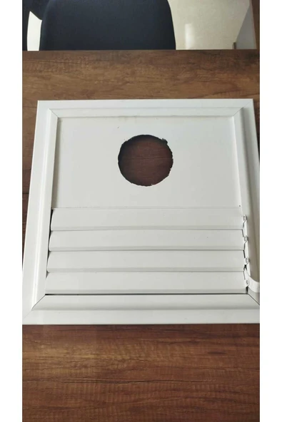 ÇELİK MENFEZ Delikli Tasarım, Etkili Havalandırma 50X50 ALUMINYUM BEYAZ ürün görseli