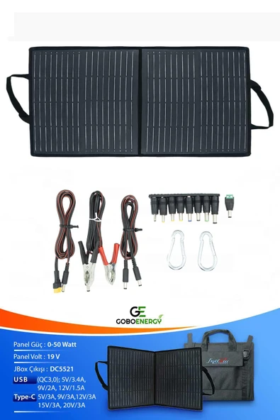Fellow Energy 50W Katlanabilir Solar Çanta Panel ürün görseli 1