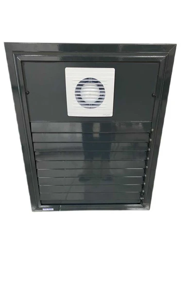 Home BANYO MENFEZİ FANLI-ALÜMİNYUM 35*60 BEYAZ-MAT SİYAH-ANTRASİT GRİ - Resim 2